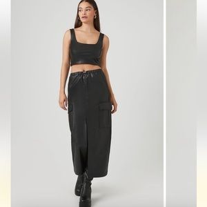 F21 Faux Leather Skirt Sz L